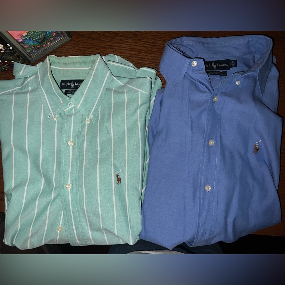 TWO Ralph Lauren Yarmouth Dress Shirts ($200) Bloomingdales
